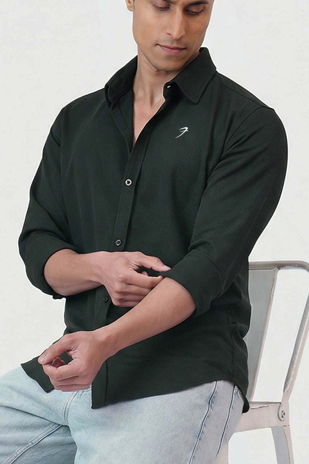 Foundation Fullsleeves Shirt Olive