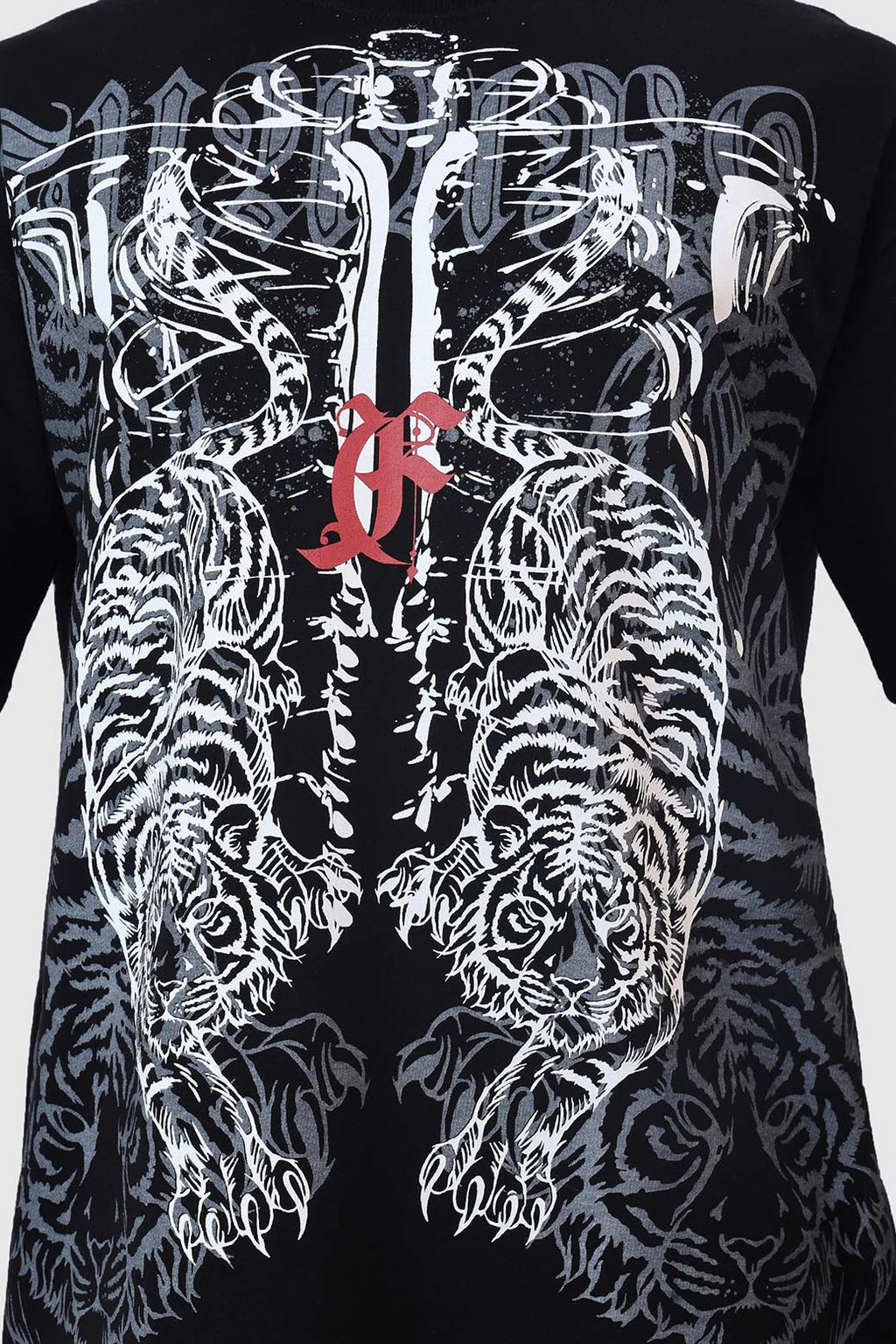 Twin Fangs Oversized T-shirt Black