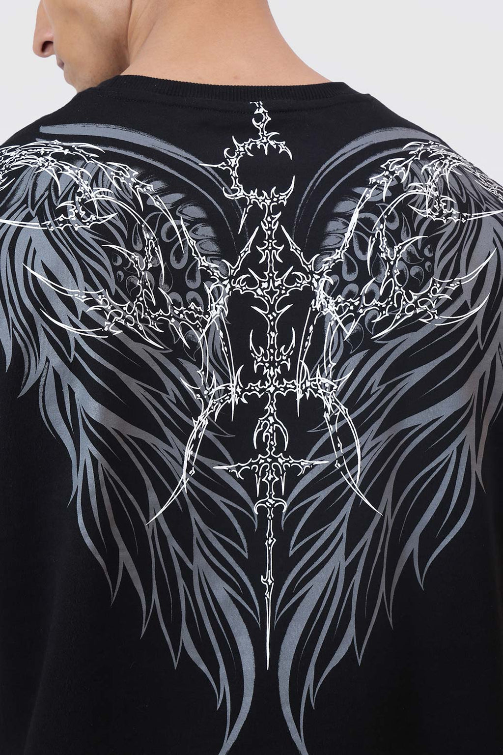 Winged Omen Oversized T-shirt Black